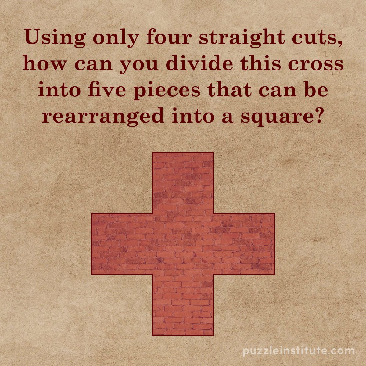 cut a cross puzzle